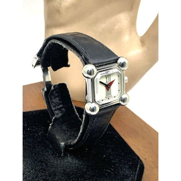 Misani Women's Watch Hermitage 2100 Swiss Quartz 20mm Petite Square Tank Leather - Picture 2 of 13